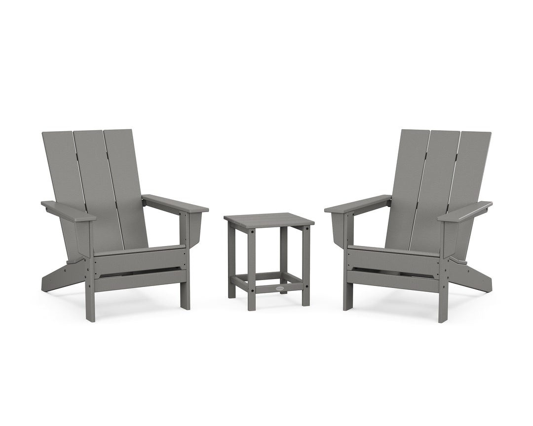 POLYWOOD® 3-Piece Modern Studio Adirondack Set