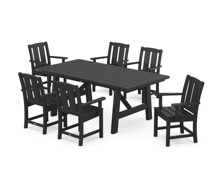 POLYWOOD® Mission Arm Chair 7-Piece Rustic Farmhouse Dining Set