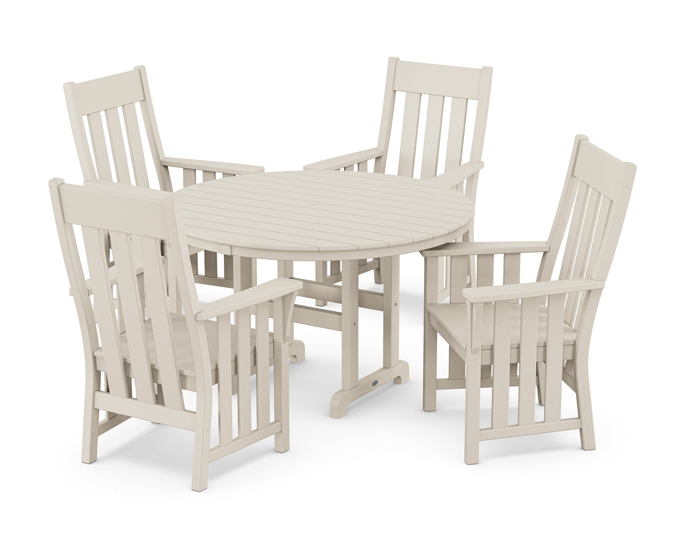 Acadia 5-Piece Round Farmhouse Dining Set