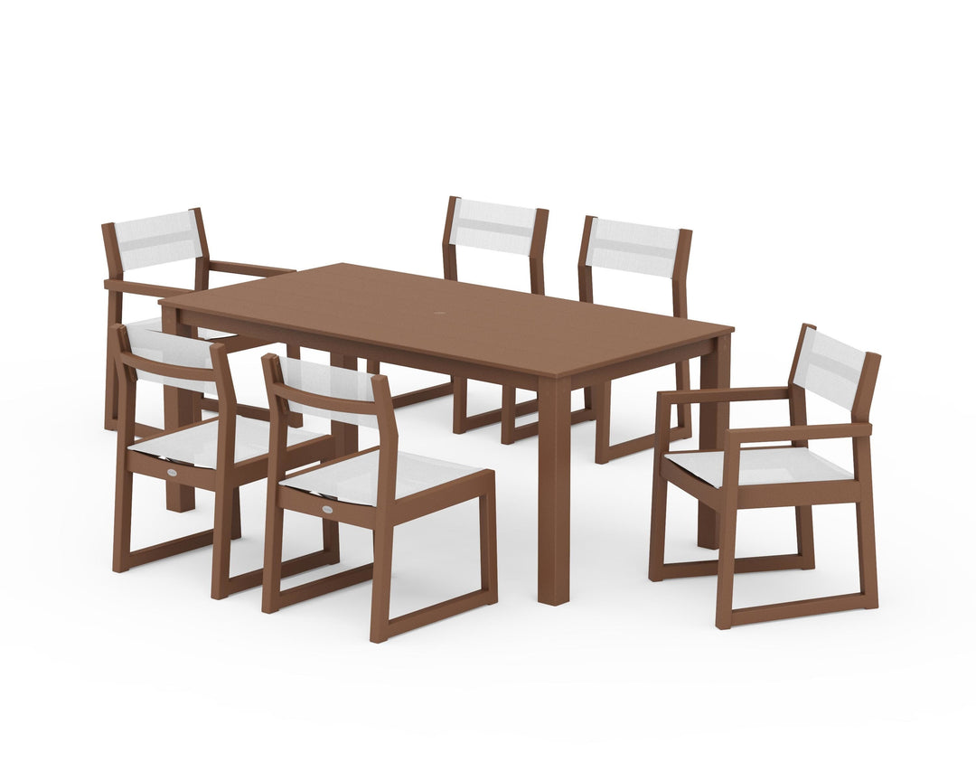 POLYWOOD® EDGE Sling 7-Piece Parsons Dining Set