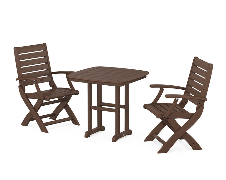 POLYWOOD® Signature Folding Chair 3-Piece Dining Set