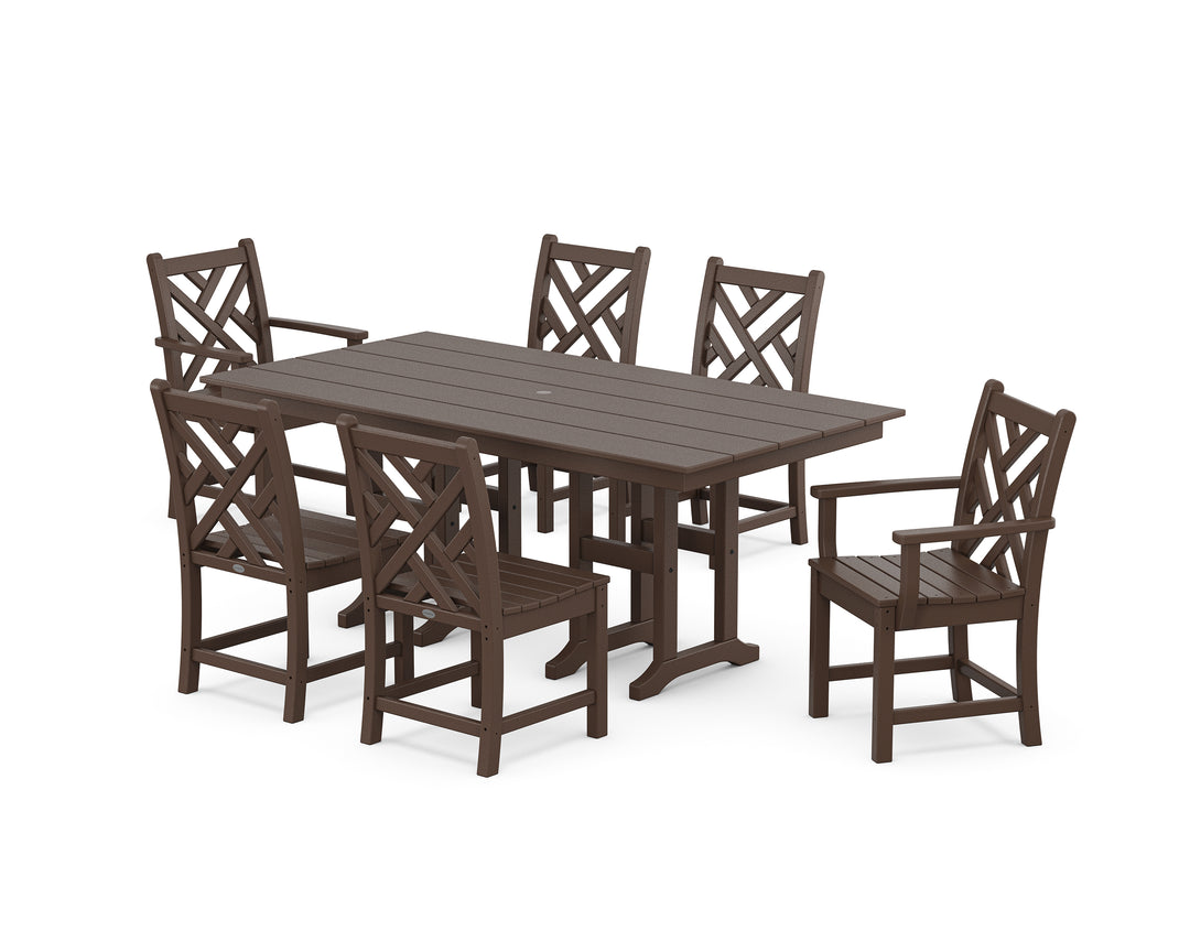 POLYWOOD® Chippendale 7-Piece Farmhouse Dining Set