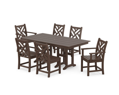 Chippendale 7-Piece Farmhouse Dining Set