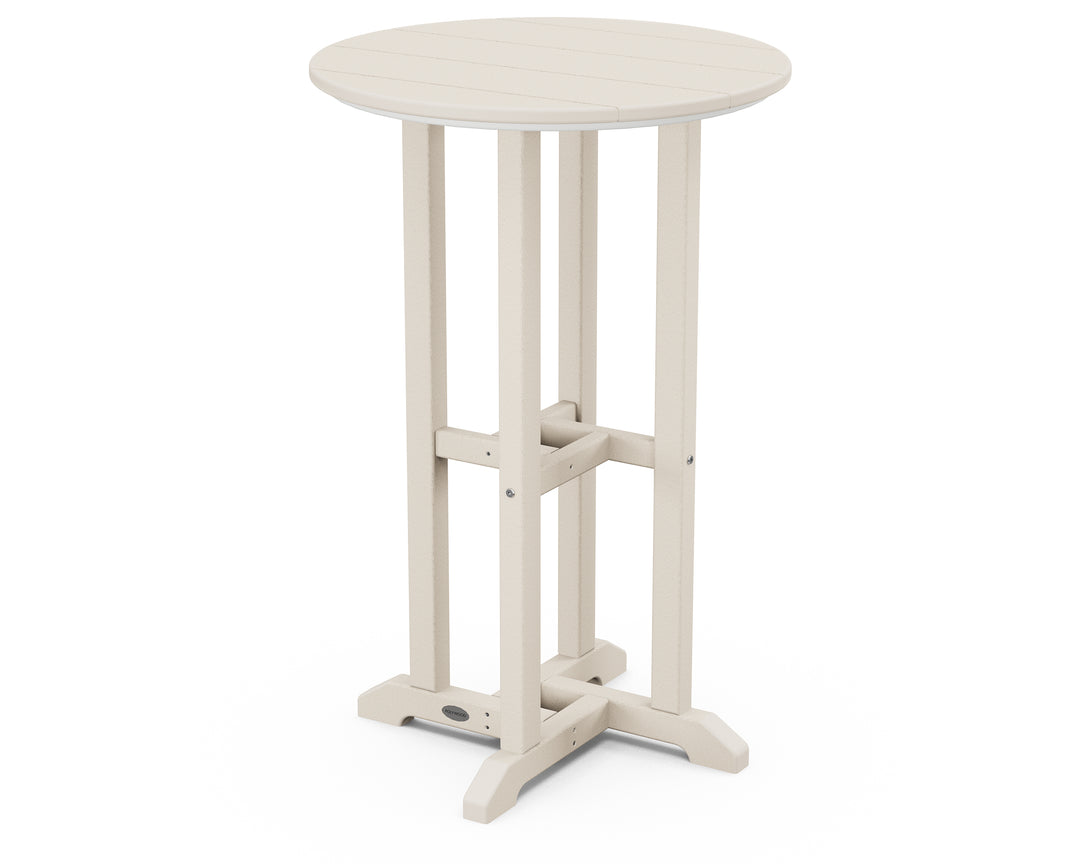 POLYWOOD® 24" Round Farmhouse Counter Bistro Table