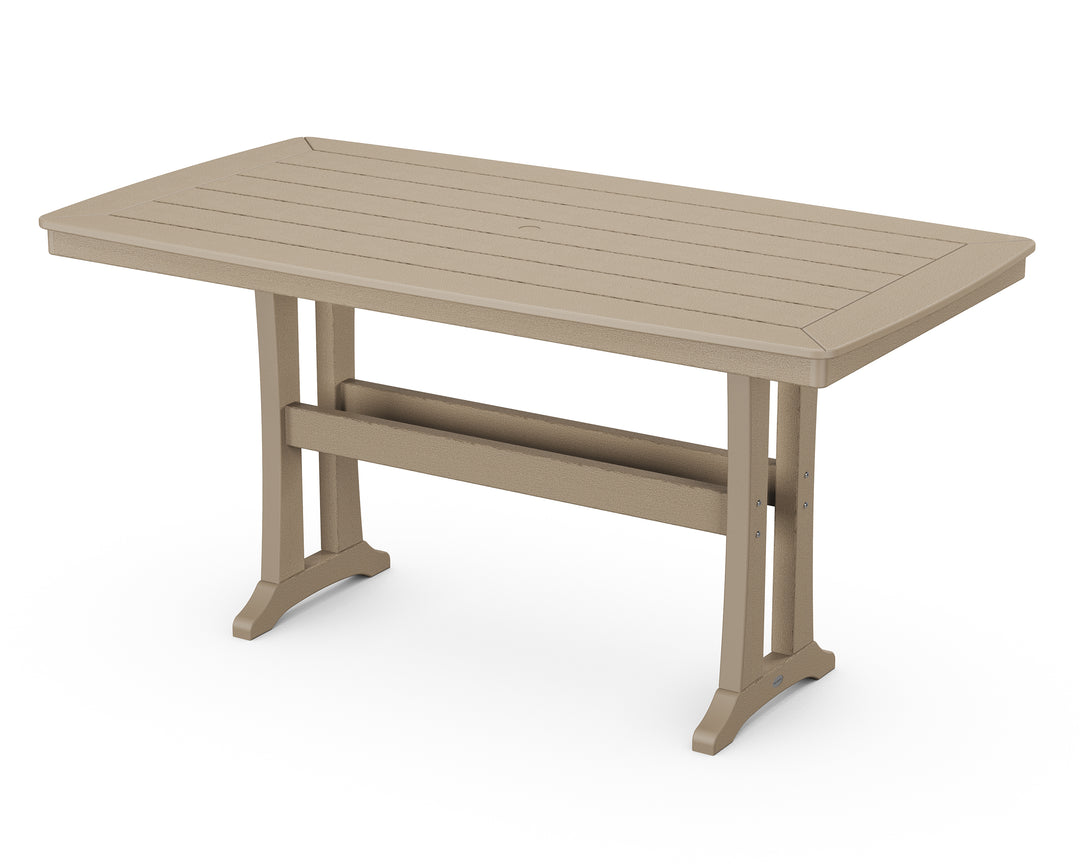 POLYWOOD® Nautical Trestle 38" x 73" Counter Table