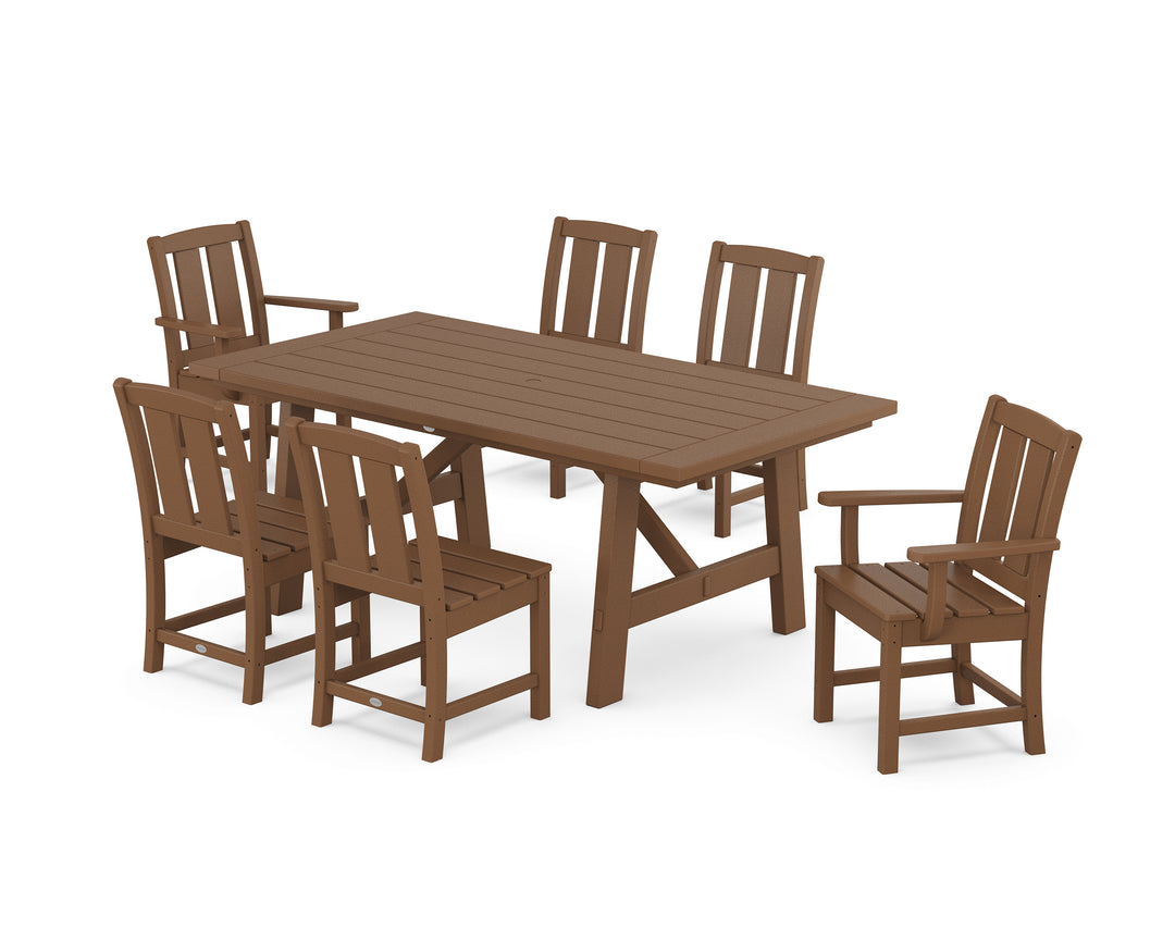POLYWOOD® Mission 7-Piece Rustic Farmhouse Dining Set
