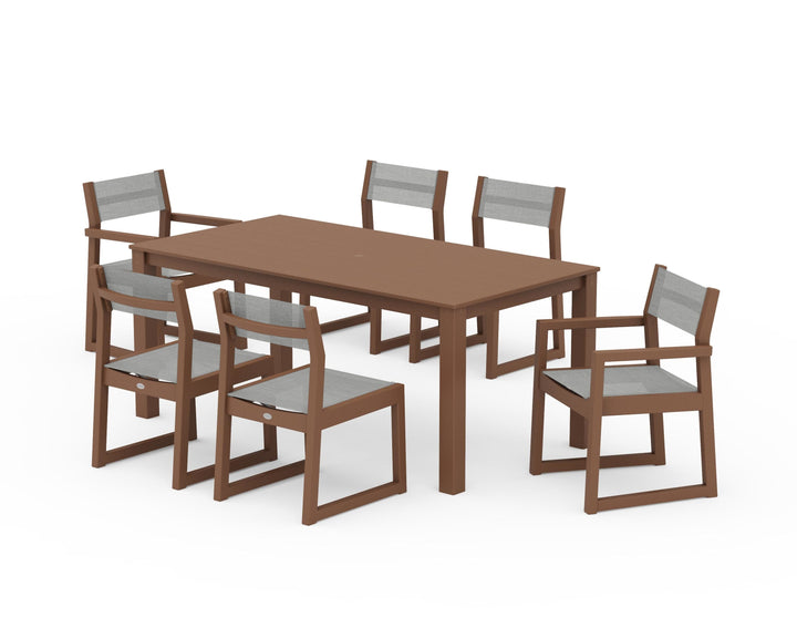 POLYWOOD® EDGE Sling 7-Piece Parsons Dining Set