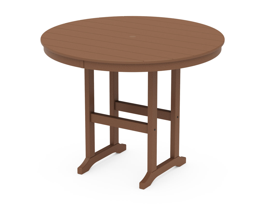 POLYWOOD® 48" Round Farmhouse Counter Table