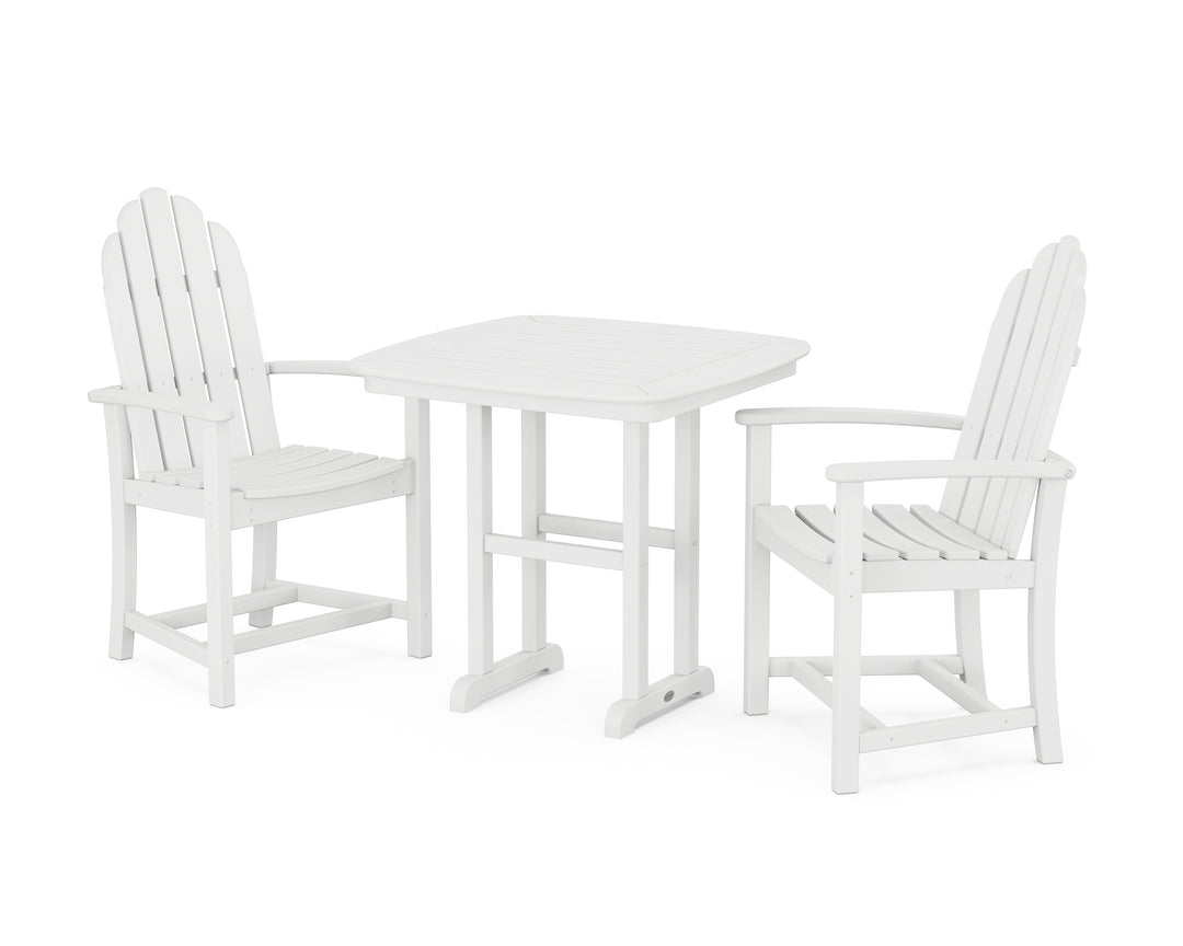 POLYWOOD® Classic Adirondack 3-Piece Dining Set