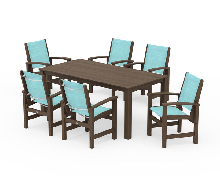 POLYWOOD® Coastal 7-Piece Parsons Dining Set