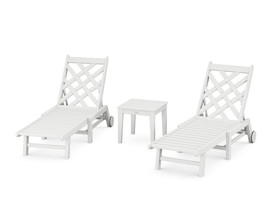 Country Living Wovendale 3-Piece Chaise Set with Wheels