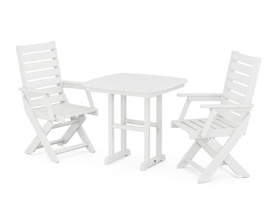 Captain Folding Chair 3-Piece Dining Set