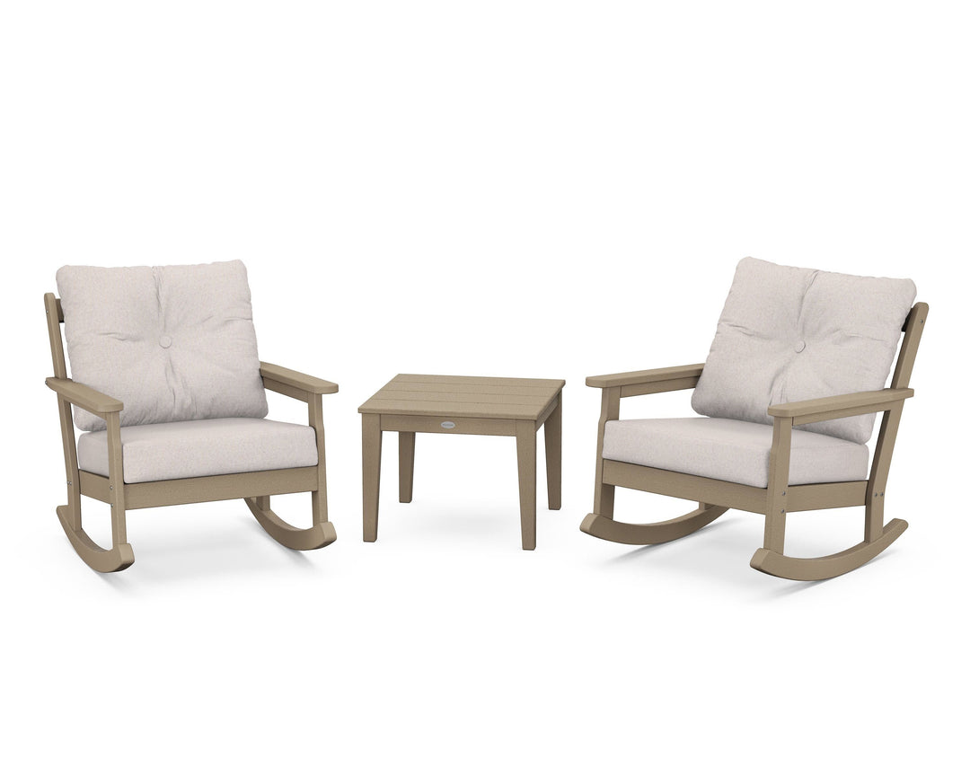 POLYWOOD® Vineyard 3-Piece Deep Seating Rocker Set