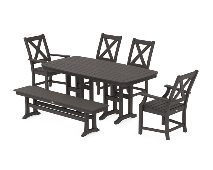 POLYWOOD® Braxton 6-Piece Dining Set with Bench