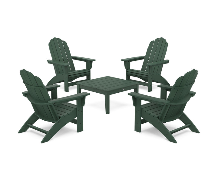 POLYWOOD® 5-Piece Vineyard Grand Adirondack Chair Conversation Group