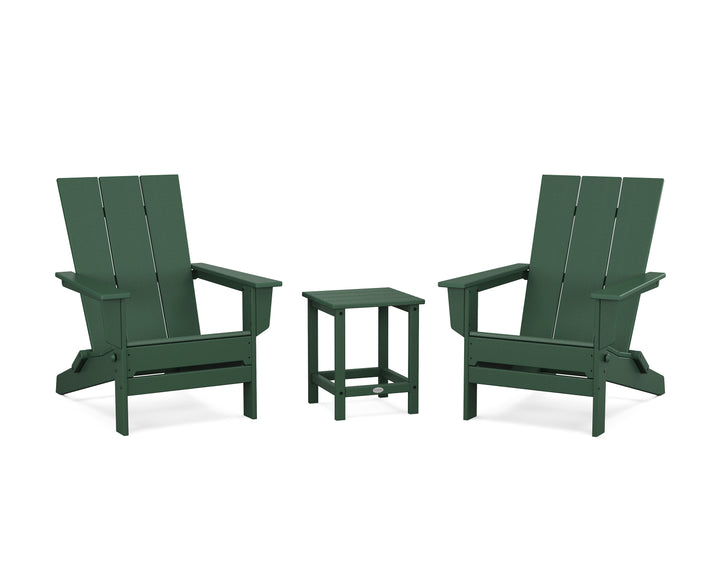 POLYWOOD® 3-Piece Modern Studio Folding Adirondack Set