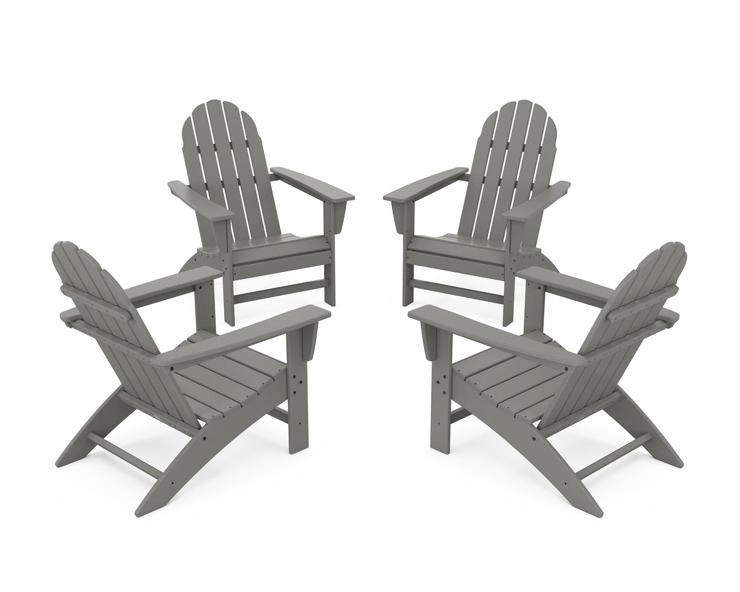POLYWOOD® Vineyard 4-Piece Adirondack Conversation Set