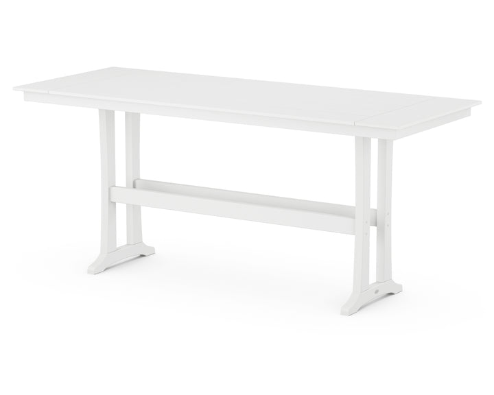 POLYWOOD® Farmhouse Trestle 38” x 96” Bar Table