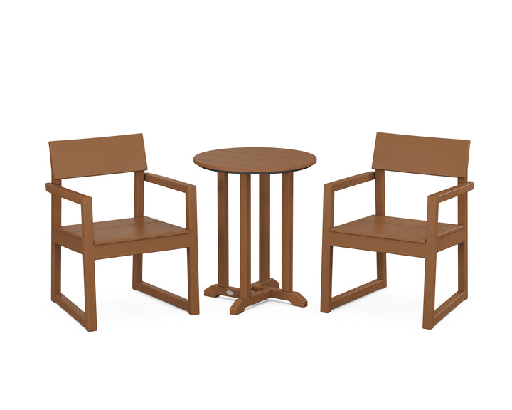 POLYWOOD® EDGE 3-Piece Round Bistro Dining Set