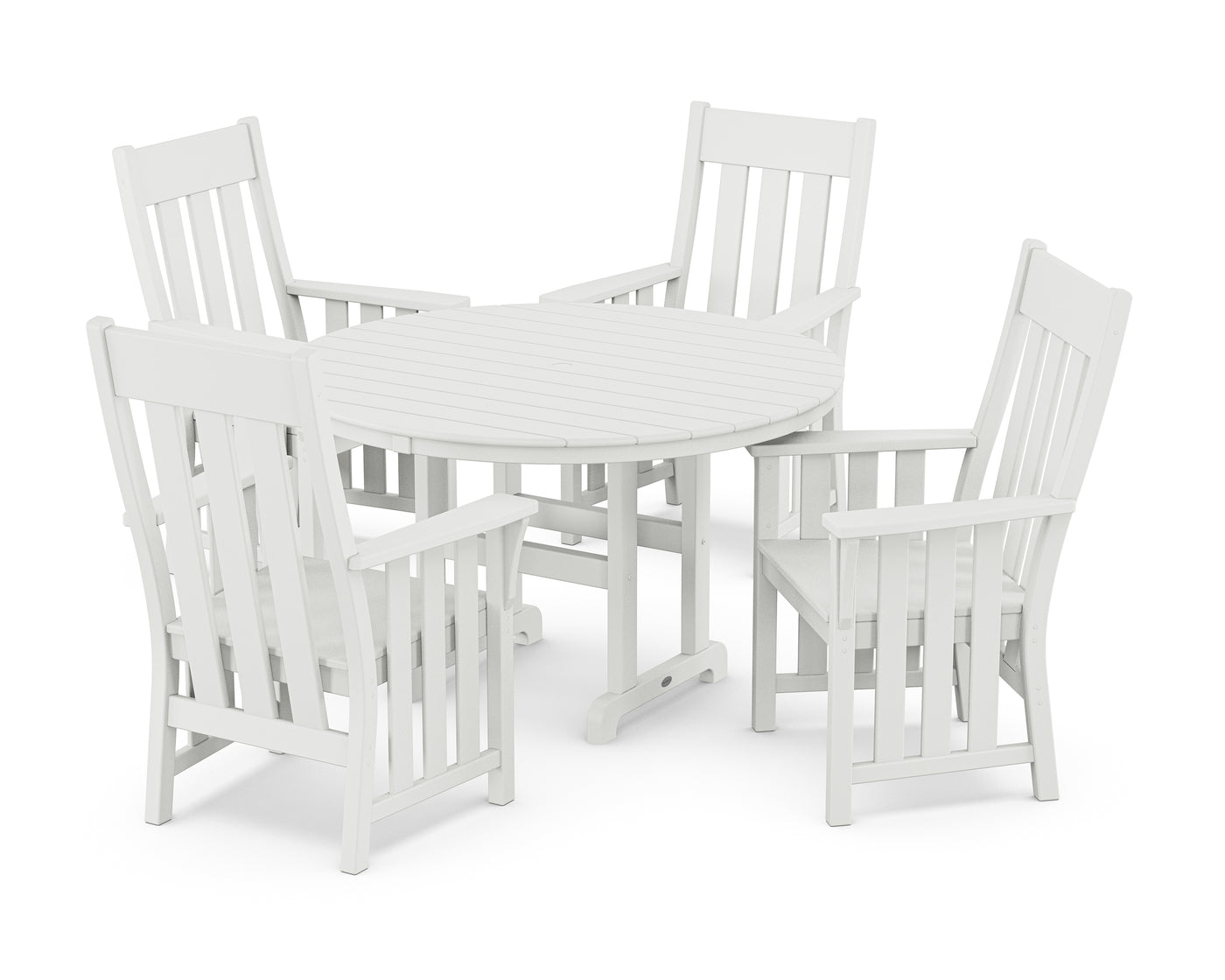 Acadia 5-Piece Round Farmhouse Dining Set