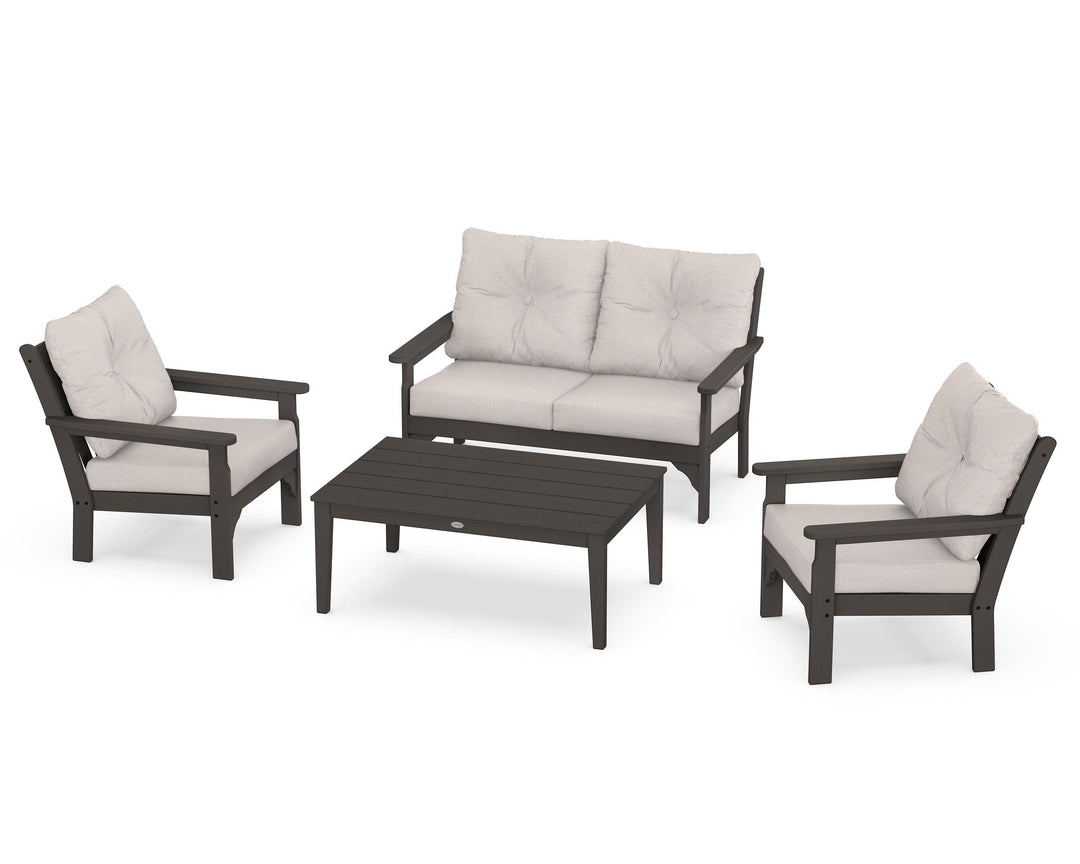 POLYWOOD® Vineyard 4-Piece Deep Seating Set