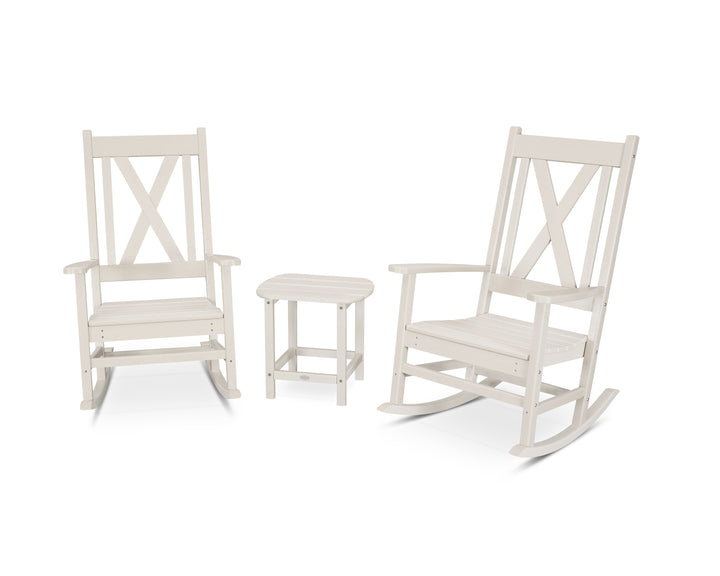 POLYWOOD® Braxton 3-Piece Porch Rocking Chair Set
