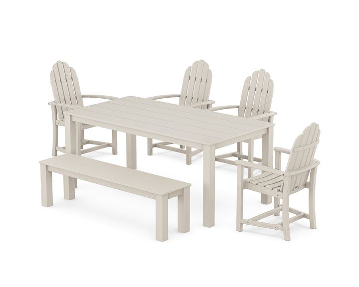 POLYWOOD® Classic Adirondack 6-Piece Parsons Dining Set with Bench