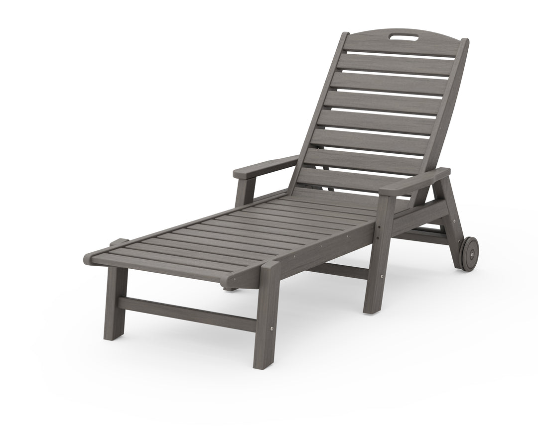 POLYWOOD® Nautical Chaise with Arms & Wheels
