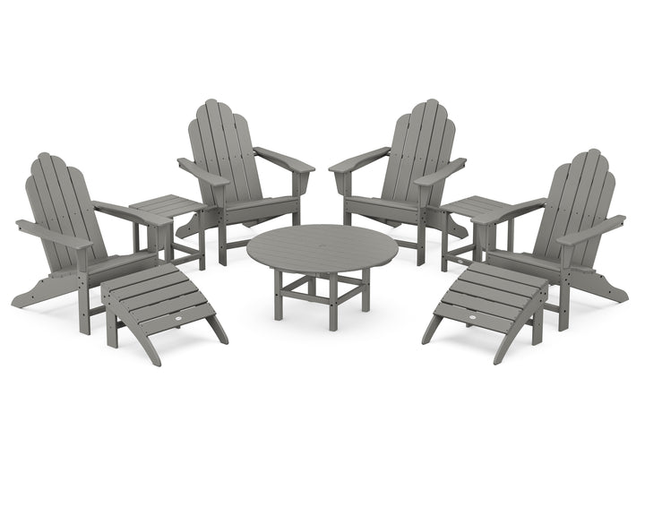 POLYWOOD® Long Island Adirondack 9-Piece Conversation Group