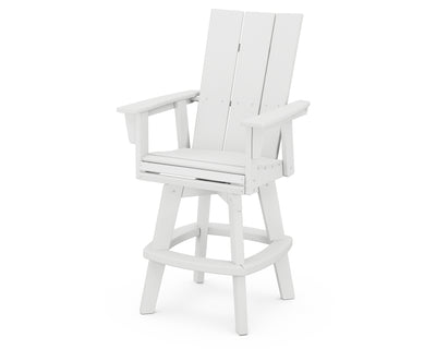 Modern Curveback Adirondack Swivel Bar Chair