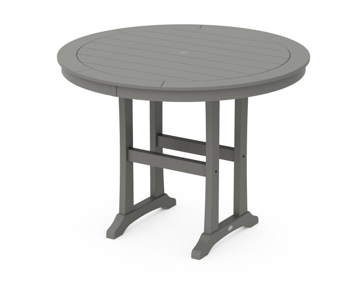POLYWOOD® Nautical Trestle 48" Round Counter Table