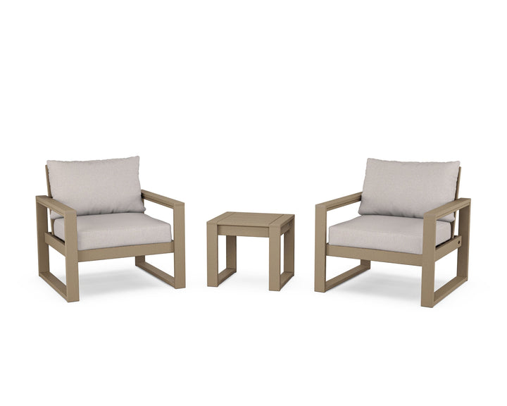 POLYWOOD® EDGE Sectional 3-Piece Deep Seating Set