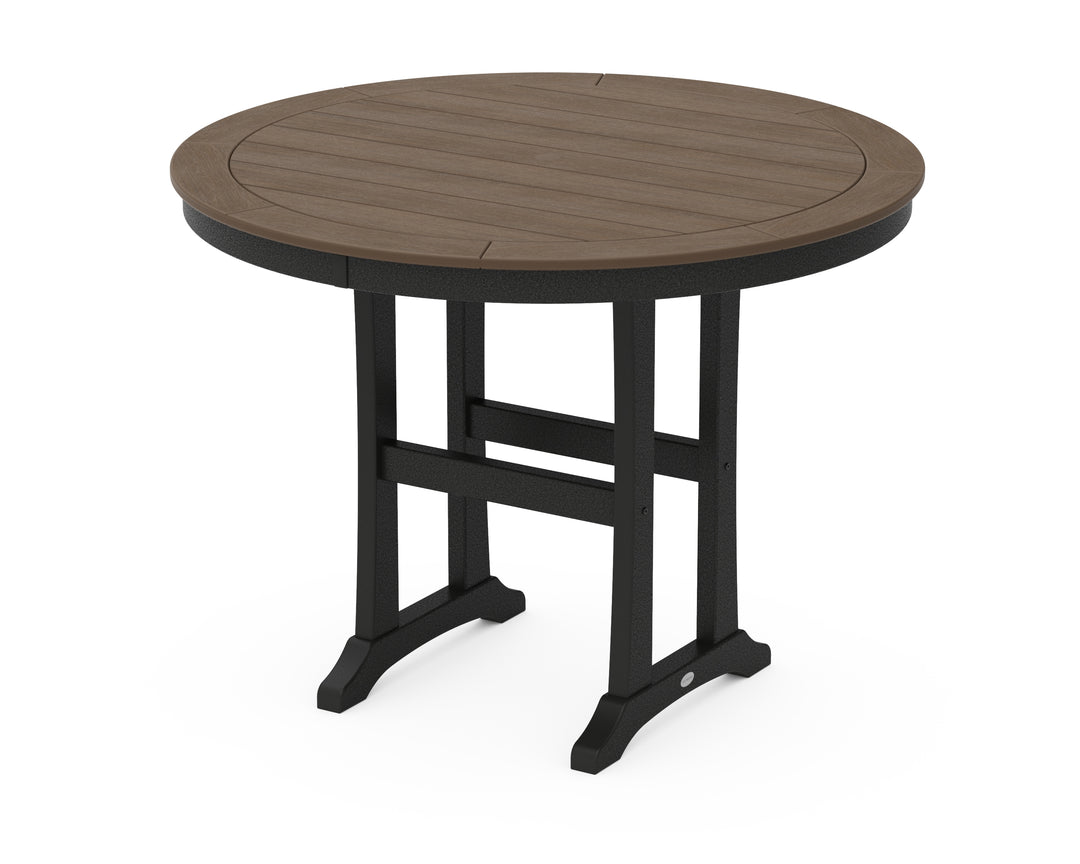 POLYWOOD® Nautical Trestle 48" Round Counter Table