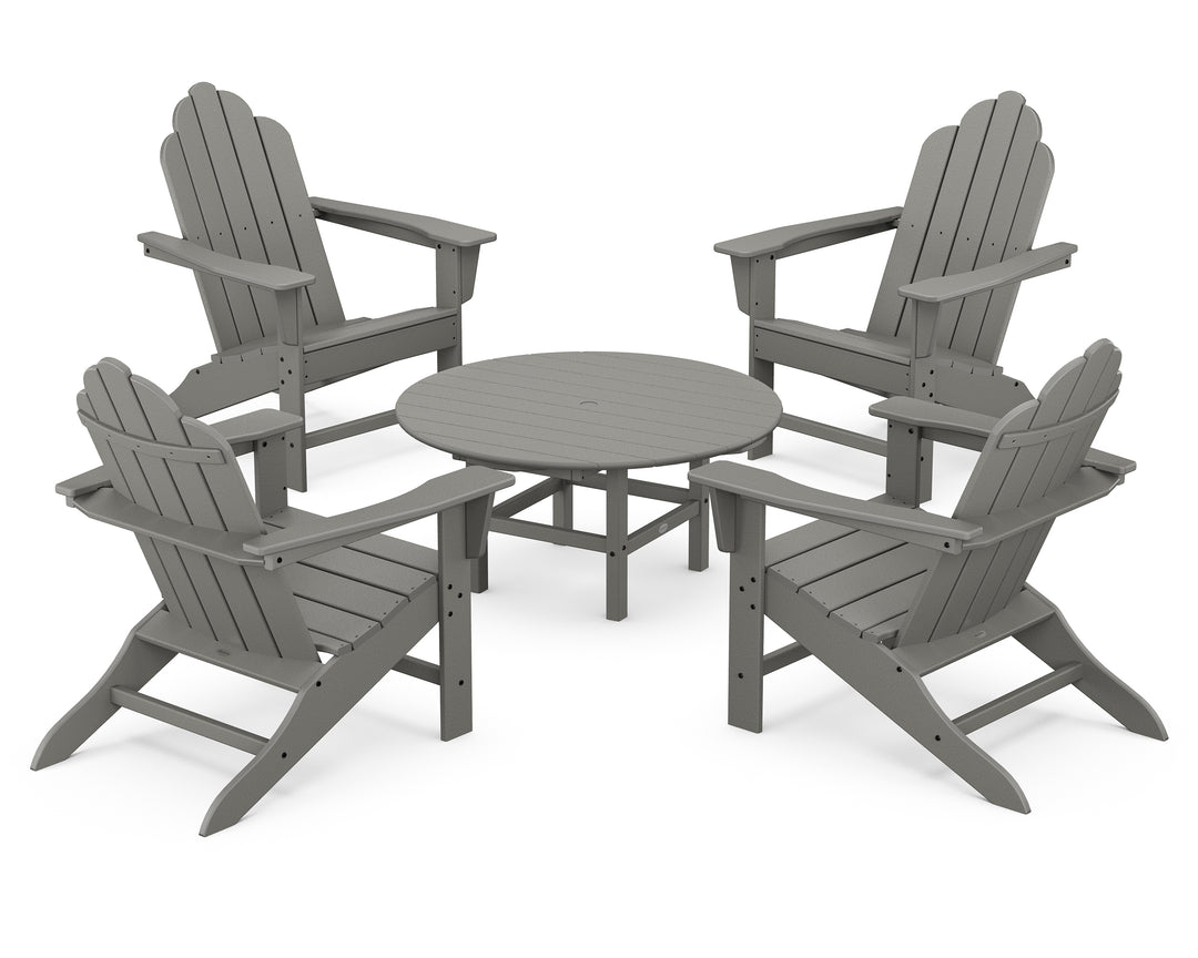 POLYWOOD® Long Island Adirondack 5-Piece Conversation Group