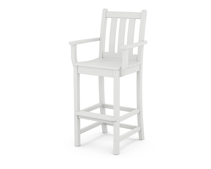 POLYWOOD® Traditional Garden Bar Arm Chair