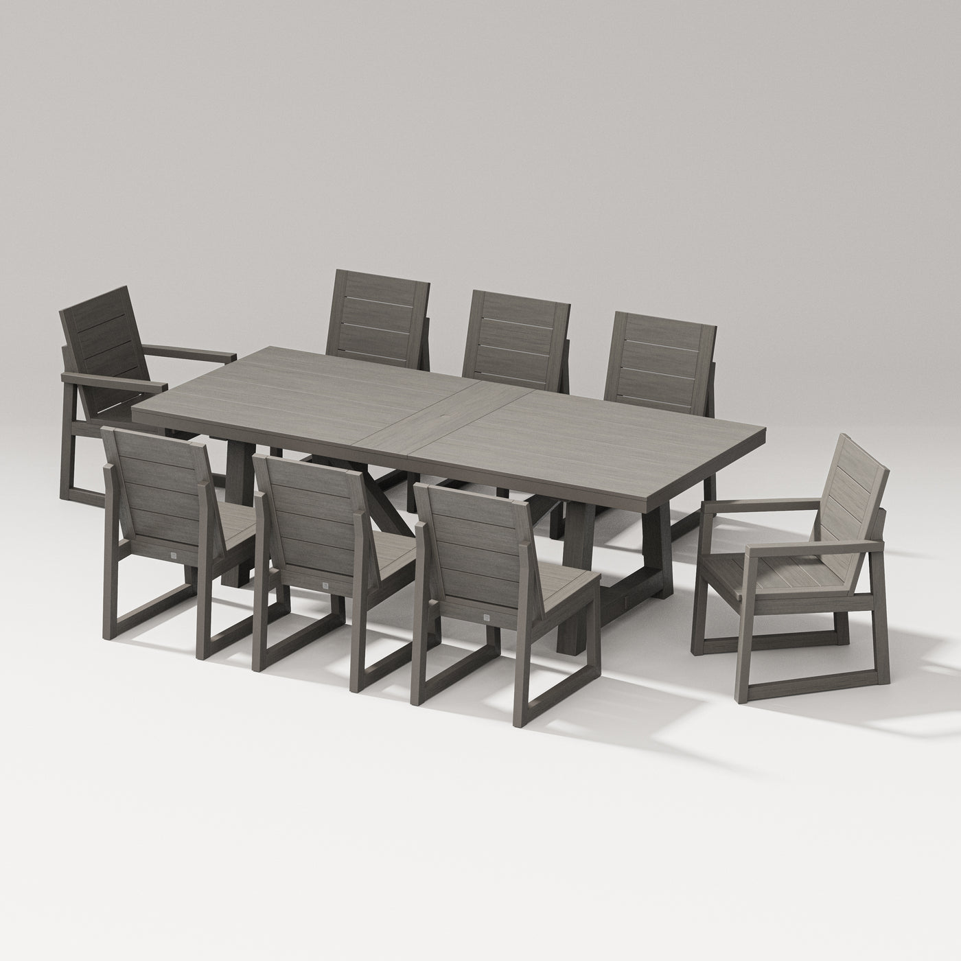 Elevate 9-Piece A-Frame Table Dining Set