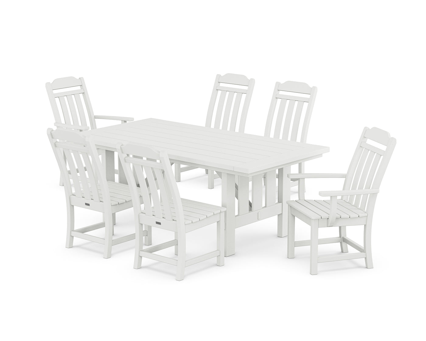 Cottage 7-Piece Dining Set with Mission Table