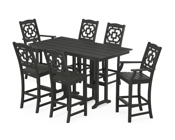 Martha Stewart by POLYWOOD® Chinoiserie 7-Piece Farmhouse Bar Set