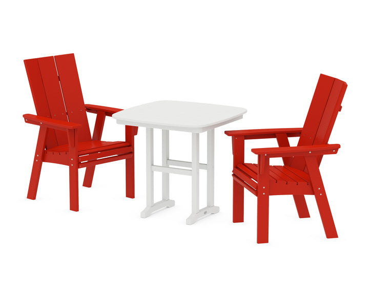 POLYWOOD® Modern Adirondack 3-Piece Dining Set