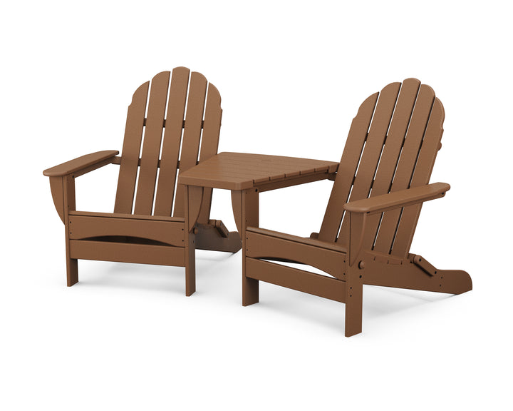 POLYWOOD® Classic Oversized Adirondacks with Angled Connecting Table
