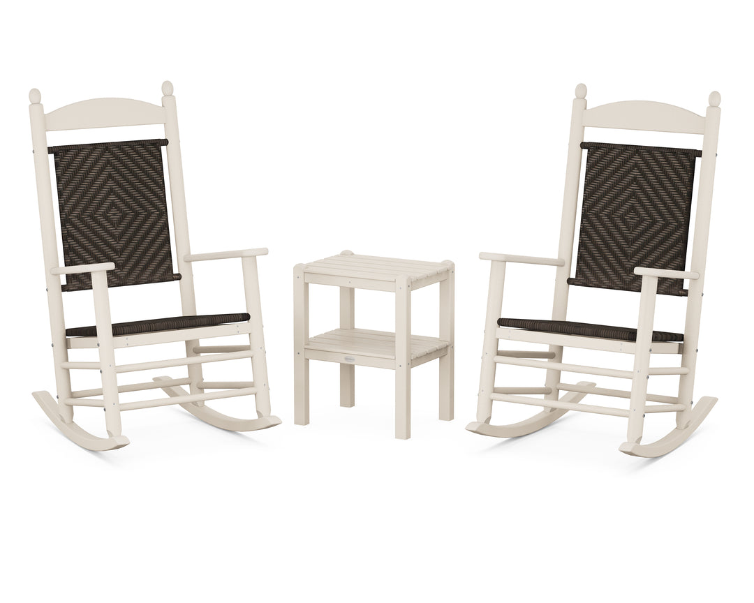 POLYWOOD® Jefferson 3-Piece Woven Rocker Set