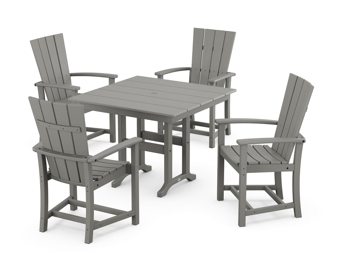 POLYWOOD® Quattro 5-Piece Farmhouse Dining Set