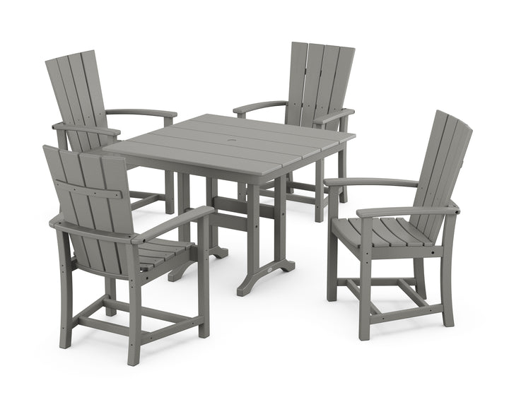 POLYWOOD® Quattro 5-Piece Farmhouse Dining Set