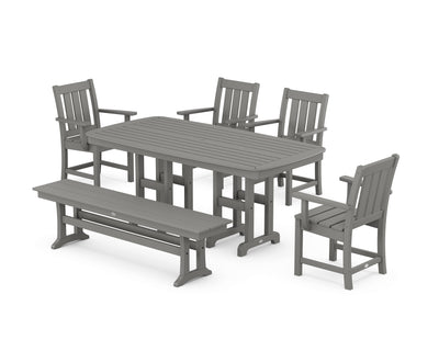 Oxford 6-Piece Dining Set with Bench