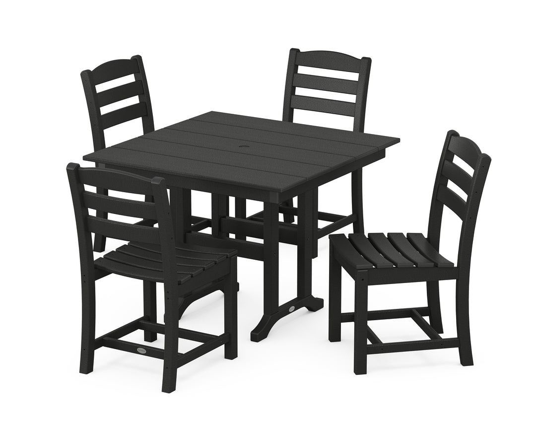 POLYWOOD® La Casa Café Side Chair 5-Piece Farmhouse Dining Set