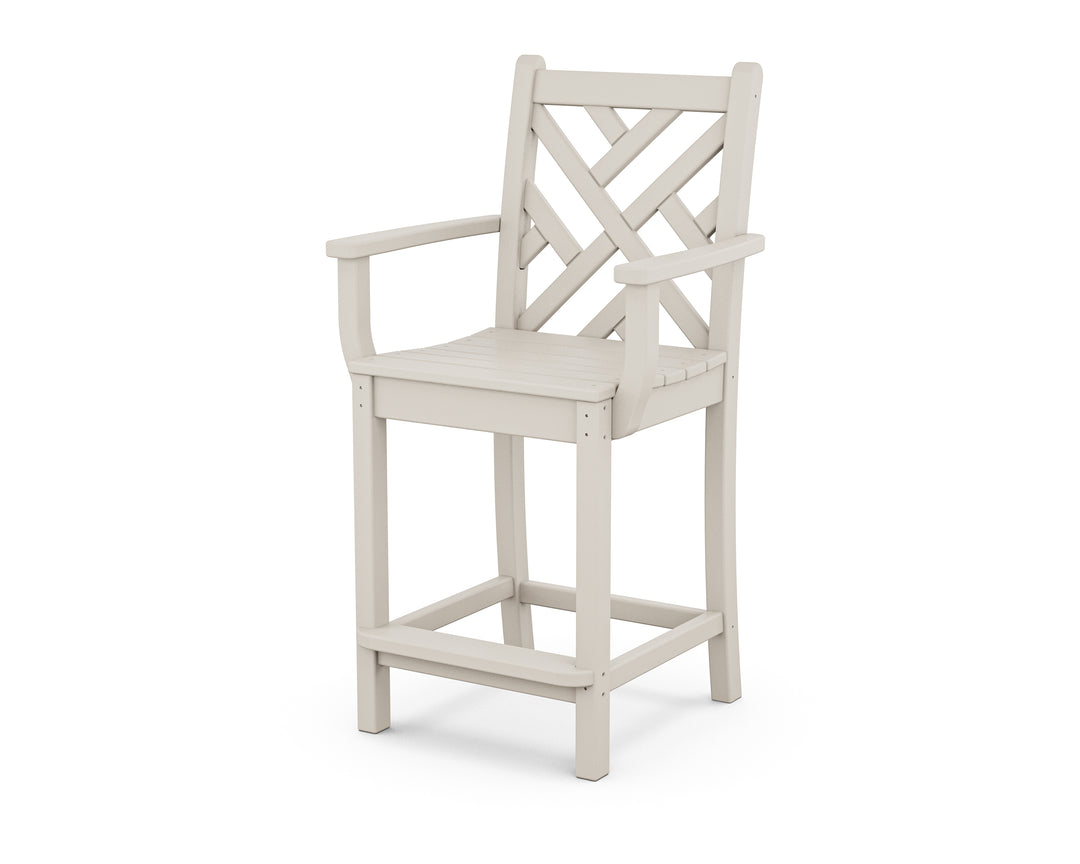 POLYWOOD® Chippendale Counter Arm Chair