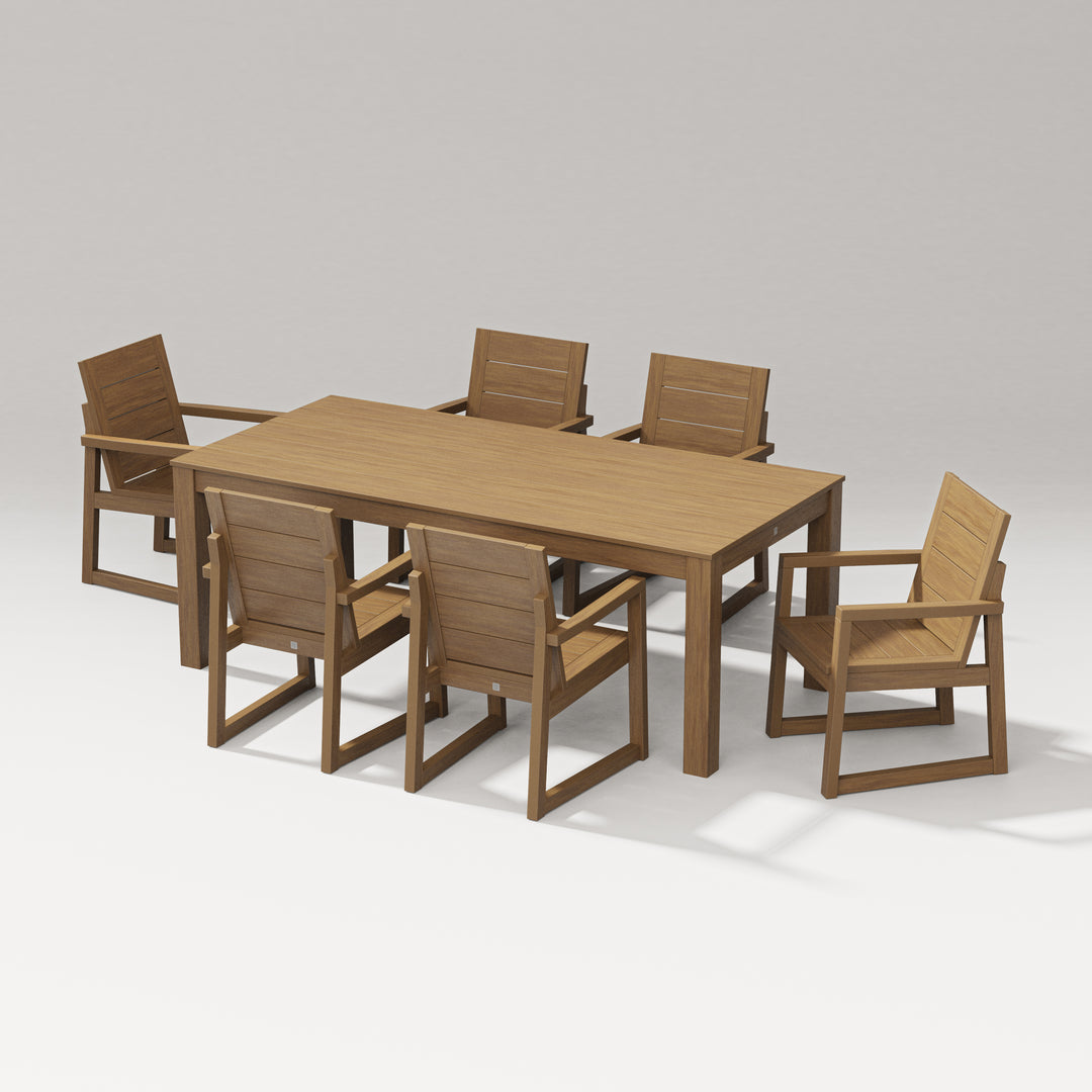 PW Designer Series Elevate 7-Piece Parsons Table Dining Set