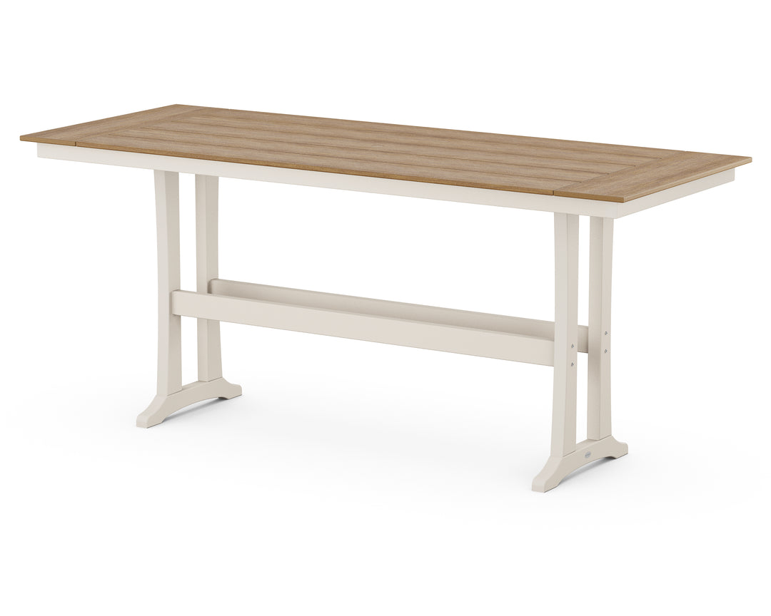POLYWOOD® Farmhouse Trestle 38” x 96” Bar Table