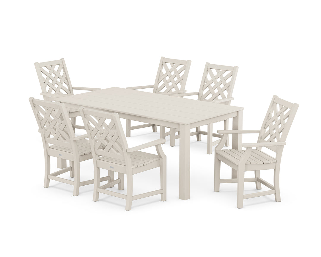 Country Living Wovendale Arm Chair 7-Piece Parsons Dining Set