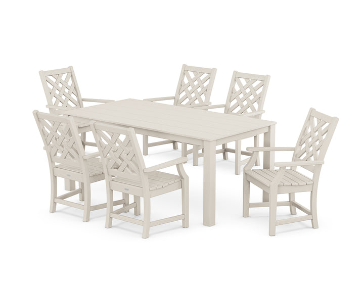Country Living Wovendale Arm Chair 7-Piece Parsons Dining Set